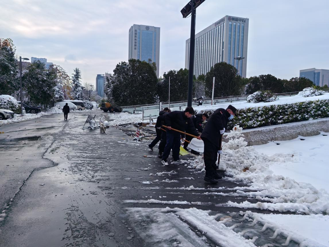 齐心协力除冰雪 不畏严寒守平安